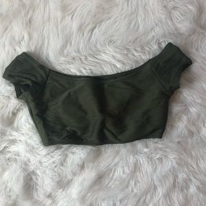 Old navy off the shoulder swim top